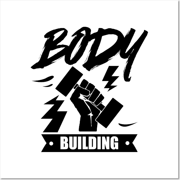 Weights Body Building Gym Bodybuilder Bodybuilding Wall Art by dr3shirts